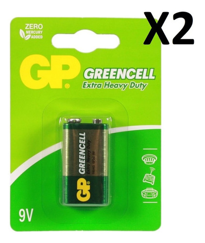 Pila Batería 9v Greencell Gp