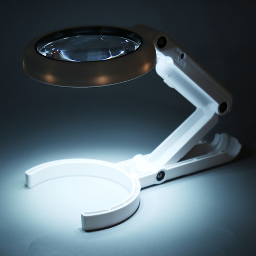Lupa Portátil Con Luz Led, Lupa Plegable