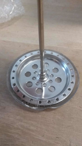 Imagen 2 de 3 de Prensa Francesa Cafetera Con Embolo 600 Cc. Acero Inox Vidri