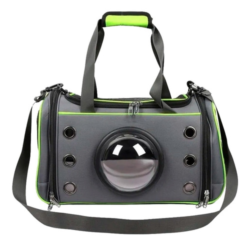 Bolso Transportador Mascotas Gato Perro Visor Rigido Mochila