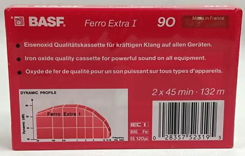 Cassette Basf Ferro Extra 90 Tape Virgen Sellado Variedades