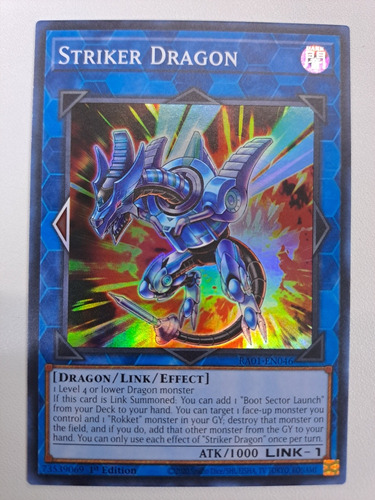 Striker Dragon Ra01-en046 Super Rare Yugioh 