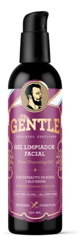 Gel Limpiador Facial Cara Hombre Extracto Roble Y Glicerina