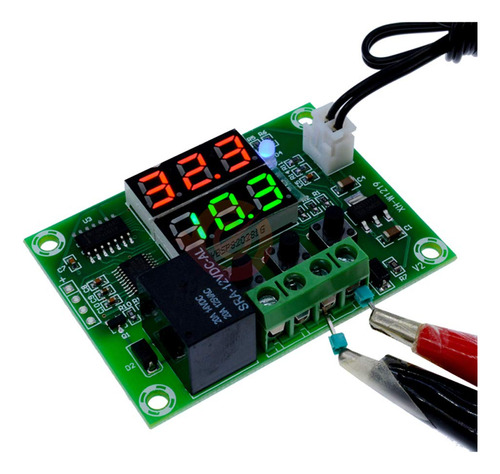 Controlador De Temperatura Del Termostato W1219 Dc 12v Dual