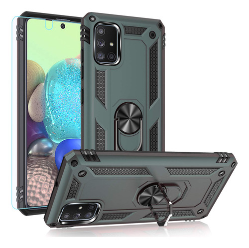 Funda For Samsung Galaxy A71 5g Green Dark Use Rudo