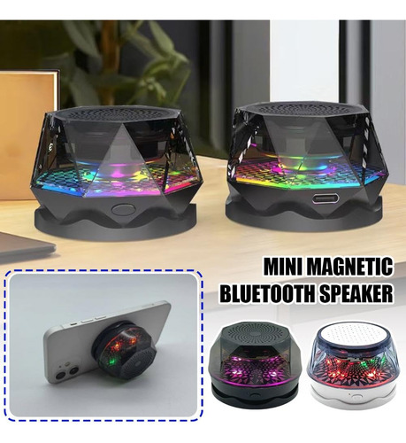 Altavoz Bluetooth Magnético, Mini Altavoz Bluetooth Con