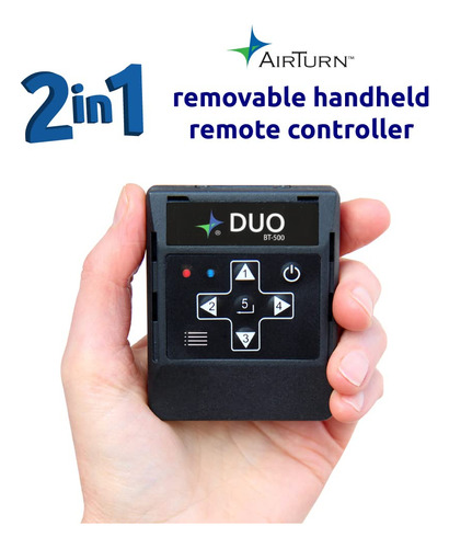 Pedal Bluetooth Sem Fio Page Turner Airturn Duo500 Silent