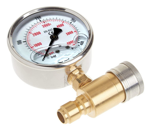 Manómetro Manometer 5000 Psi, Piezómetro De Presión De 3/8 P