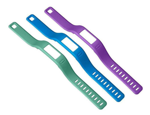 Kit 3 Pulseiras Garmin Vivofit 1 Azul Verde Roxo