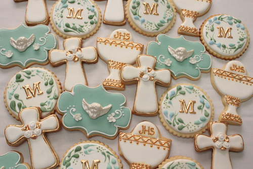 Cookies Comunion Decoradas Artesanales Por Docena. Seña