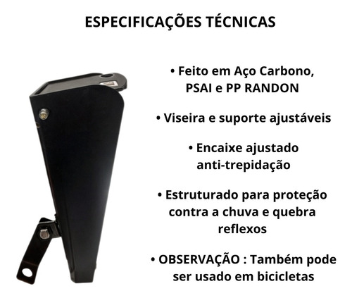 Suporte Celular Super Resistente Quebra Sol Anti Furto