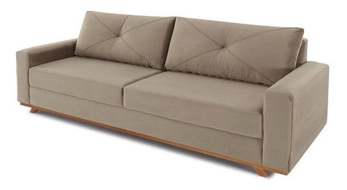 Sofá Argos, 225 cm, terciopelo 421, marrón, color higuera, marrón claro