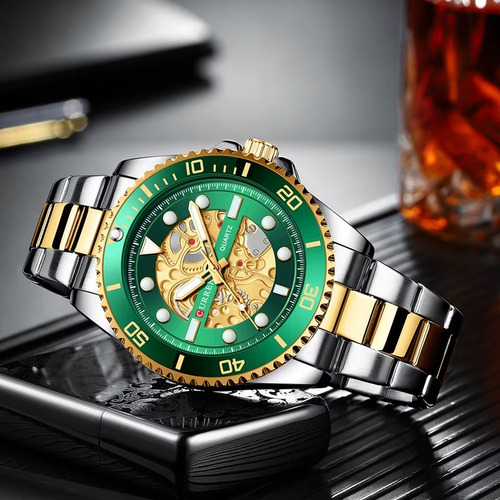 Reloj Curren 8412 De Lujo Elegante Banda De Acero Inoxidable