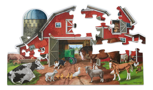 Rompecabezas Gigante Con Forma De Granero De Melissa & Doug