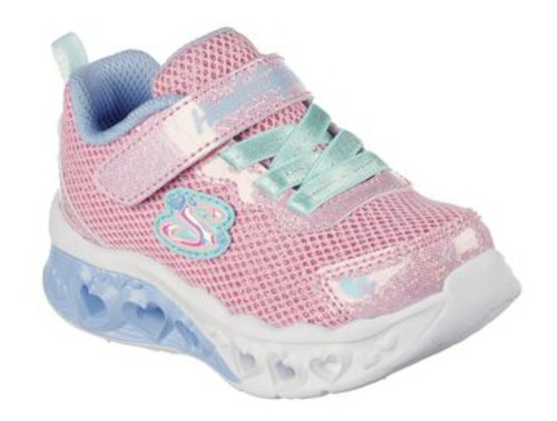 Zapatilla Skechers Flutter Heart Lights Bebes 302317n-pkmt