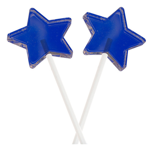Molde De Silicone 907 - Dupla Pirulito Mexedor Estrela 4cm