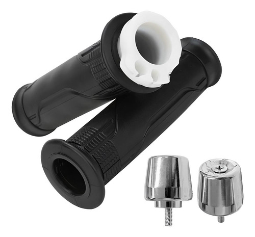 Kit Manopla Punho Luva Cargo160 Peso Guidão Pcx150 Cromado