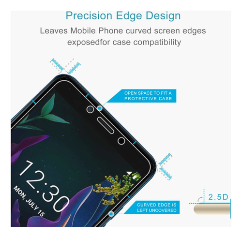 Ghm Película De Vidrio Para LG K20 2019 Para LG K20 2019 (1