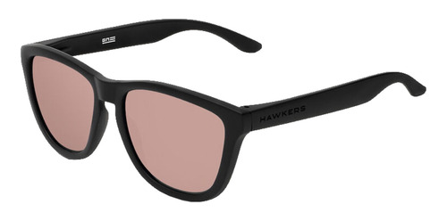 Gafas de sol Hawkers Lifestyle One Raw One size, diseño Carbon Black Rose Gold con marco de nailon tr90 color negro mate, lente oro rosa de copoliéster tr18 espejada, varilla negra mate de nailon tr90 - HONR22TPT0