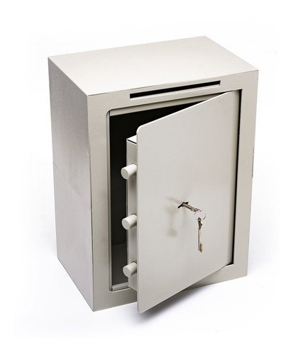 Caja Fuerte 40x30x20 Cm Buzon Abulonar Pared Vertical A4 C/b