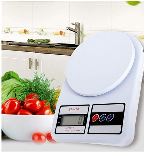 Imagen 2 de 7 de Set Cocina Balanza Digital 1gr A 10kg + Termometro Precision