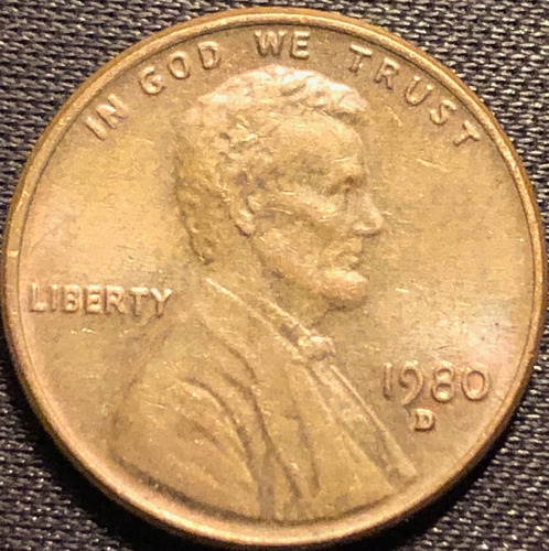 Penny  Abraham Lincoln 1980