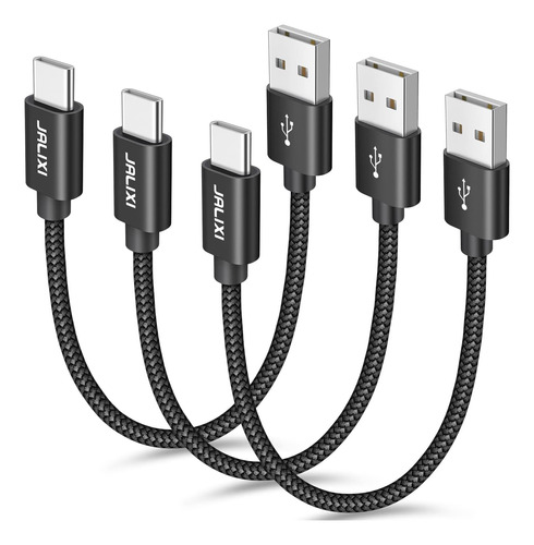 Cable Usb C Corto Jalixi, Paquete De 3 Unidades, 3,8 A, C...