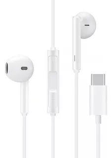 Fone Ouvido In-ear Tipo C P/ Samsung Galaxy S10 S20 S22 A70 Cor Branco