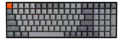 Teclado 96 % Mecanico 100 Teclas Naranja Gris Negro Rgb