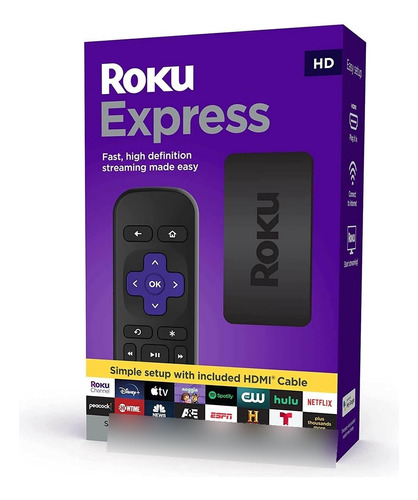 Dispostivo De Streaming Roku Express Se Refabricado Negro (Reacondicionado)