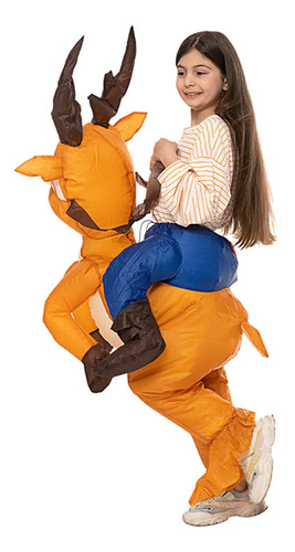 Disfraz Inflable De Navidad Con Forma De Alce Montando, Ropa