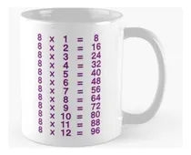 Comprar Taza X4 Tabla 8 X Tabla Ocho Multiplicar Aprender Tablas De 
