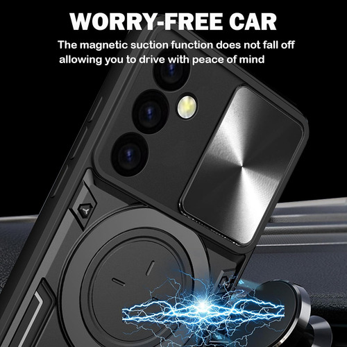 Funda Uso Rudo Carcasa Cámara Para Samsung Galaxy A15 +mica Azul Samsung Galaxy A15 4g/5g