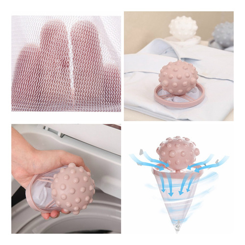 Removedor De Cabello Para Mascotas Para Lavadora De C-rosa