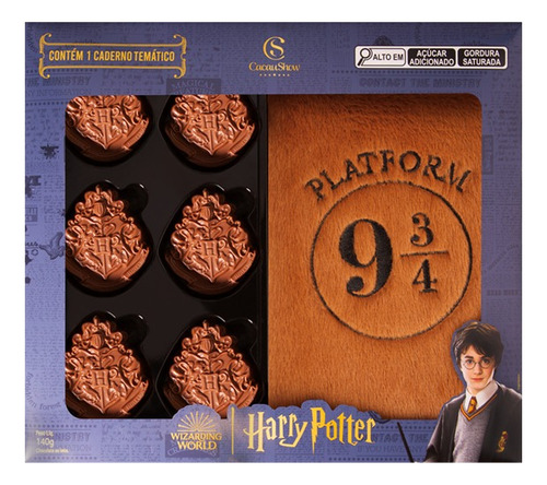 Harry Potter Caderno Amarelo Ovo De Páscoa Cacau Show