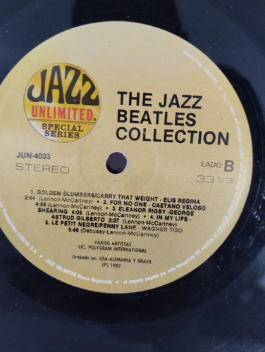 Lp Disco De Acetato De The Beatles Jazz Collection (Usado)