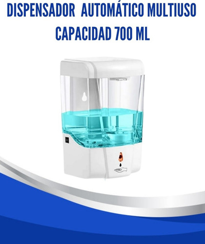 Dispensador Automático De Jabón Y Gel Anti-bacterial 700 Ml
