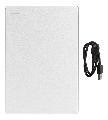 Disco Duro Externo Plateado De 1 Tb, 2.5 Pulgadas, Portátil,