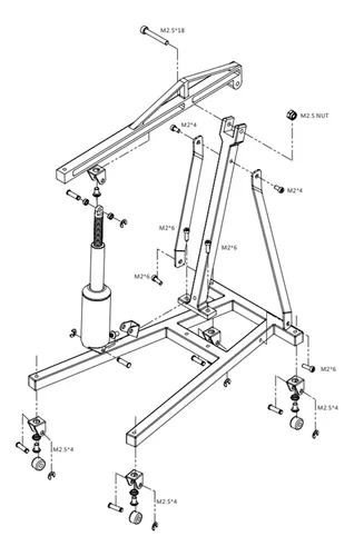 Suporte De Manutenção Do Motor De Guindaste Elétrico Q5metal
