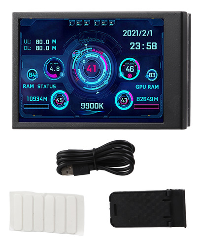 Pantalla De Panel De Sensor Para Pc, Monitor De Temperatura