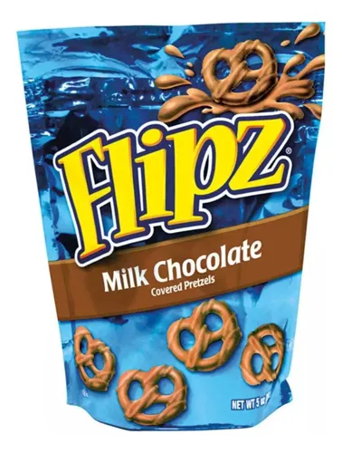 Biscoito Pretzels Coberto Com Chocolate Ao Leite Flipz 141g biscoito-pretzels-coberto-com-chocolate-ao-leite-flipz-141g