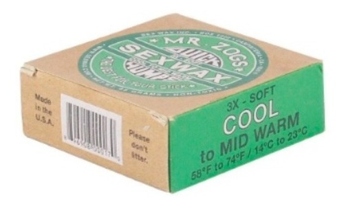 Parafina Wax Quick Humps 3x Verde / Fria
