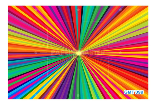 Adesivo De Parede Geométrico Abstrato Colorido 3,5m² Gmt99