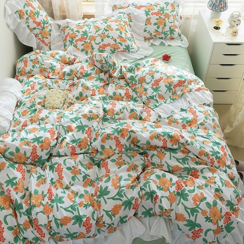 Juego Sabanas Ropa De Cama+funda De Plumon 2 Plazas Hsjjhb10
