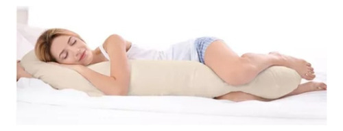 Travesseiro Almofada De Corpo Xuxão Gigante 100% Silicone Cor Palha