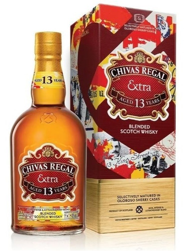 Whisky Chivas Regal Extra 13 Años Botella 750ml. En Estuche