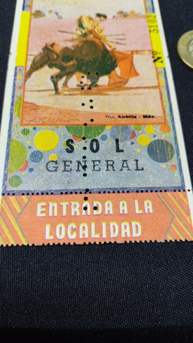 Boleto De Toros Para La México Envío Gratis Sol General (Usado)