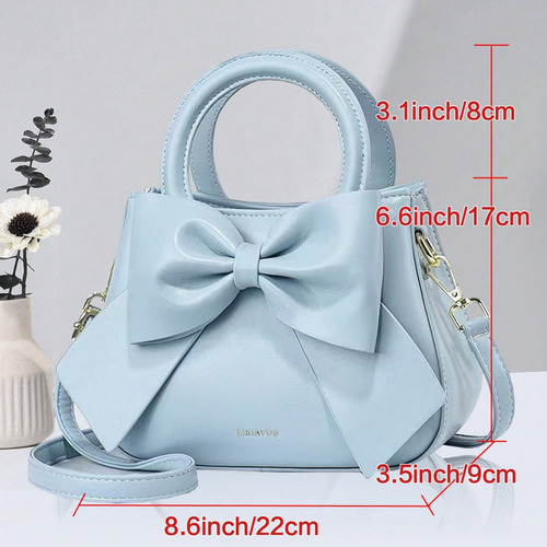 Color Sólido Señoras Elegante Lazo Decoración Moda Bolso