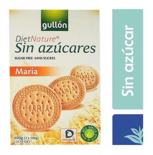 2 Pack Gullón Galletas María Diet Nature Sin Azúcar 400g