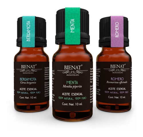 Kit De 3 Aceites Esenciales - Crecimiento De Barba Y Bigote